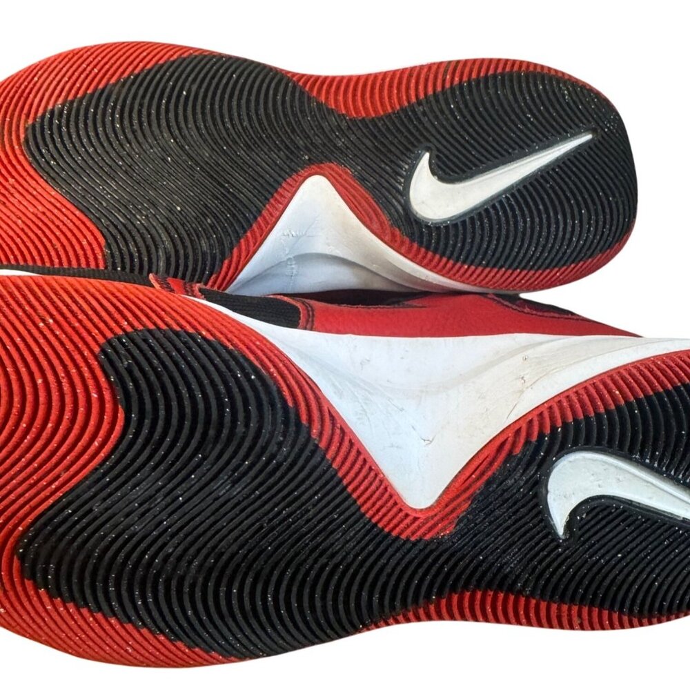 Size 13 Nike Fly By Mid 2 Mens Size 13 Black Red Basketball Shoes Sneakers .LOGO - Picture 11 of 16